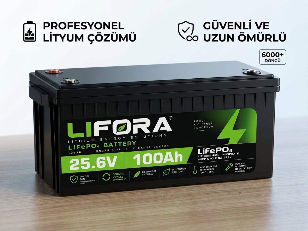 LIFORA 25.6V 100Ah LiFePO₄ akü